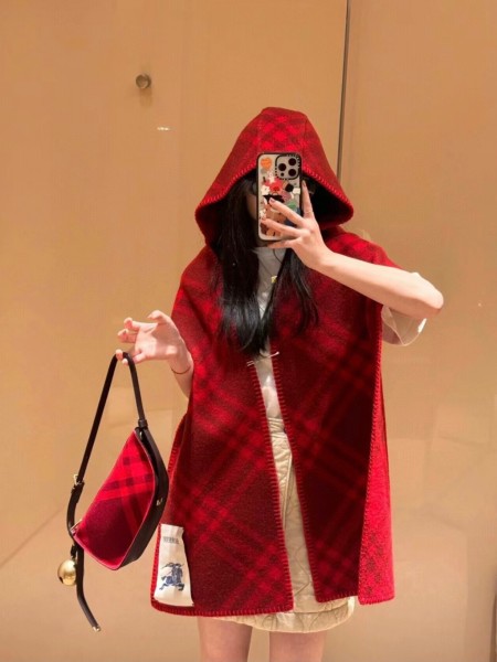 버버리 머플러 후드