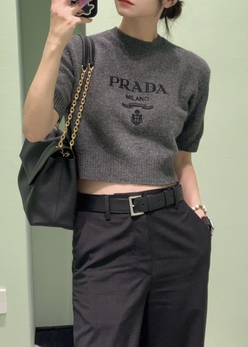 프라다 반팔 니트
