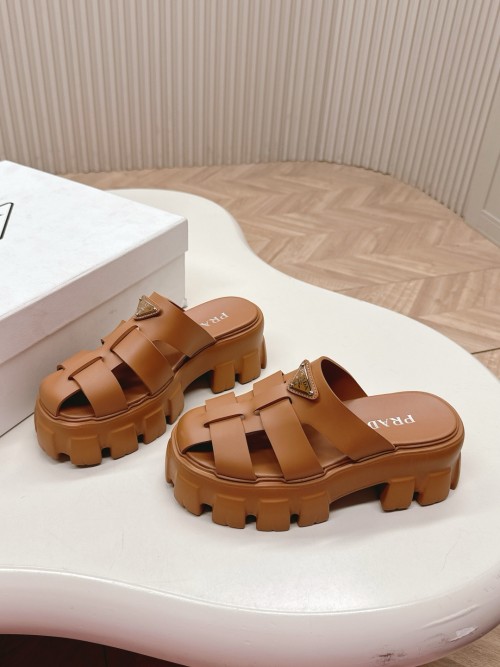 프라다 모놀리스 슬리퍼