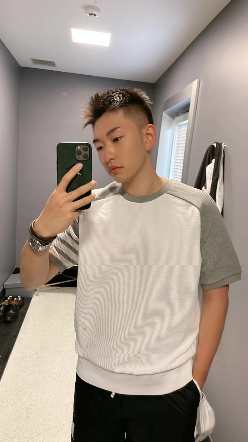 톰브라운 남녀공용 반팔티