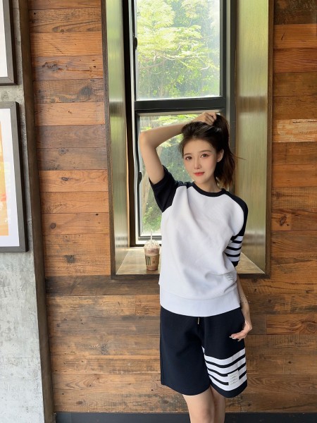 톰브라운 남녀공용 반팔티