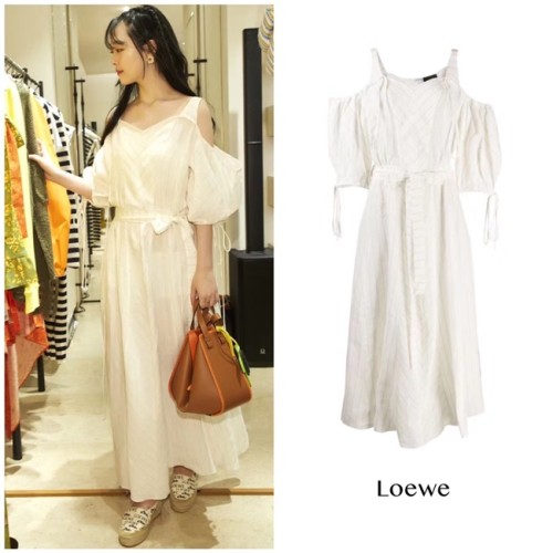 [Loewe] 로에베 오픈숄더 드레스 19051331