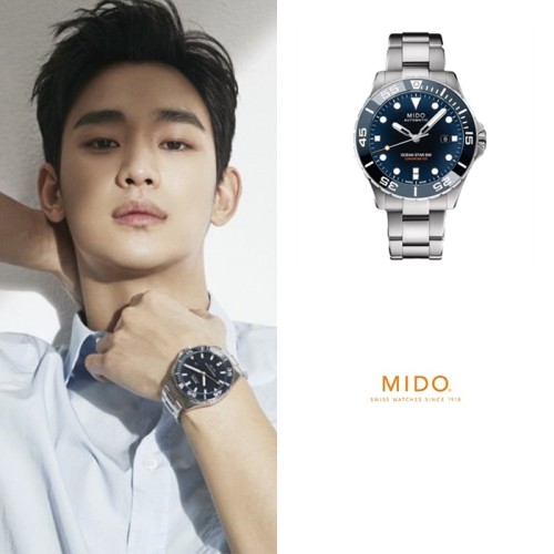 [MIDO] 미도 오션스타 600 크로노미터 40mm 블루 다이얼 오토매틱 메탈 시계 M026.608.11.041.01