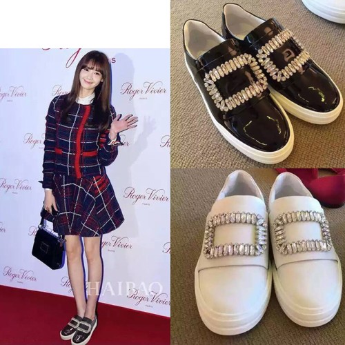 [Roger Vivier] 로저 비비에 스톤 에나멜 슬립온 - 윤아 착용제품