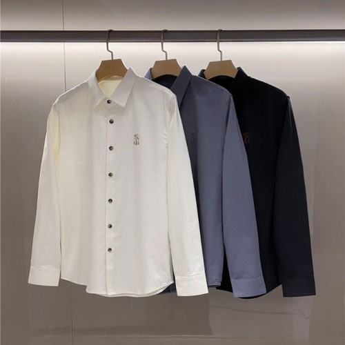 [Brunello Cucinelli] 브루넬로 쿠치넬리 로고 셔츠 24031535