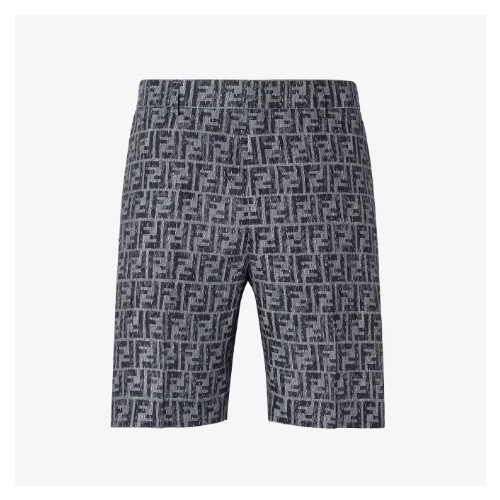 [Fendi] 펜디 버뮤다 블루 FF 데님 스티치 쇼츠 FB0821AU7NF1RFZ