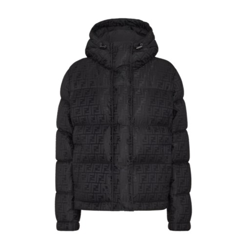 [Fendi] 펜디 FF 나일론 다운 재킷 블랙 FAN129AK9ZF0GME