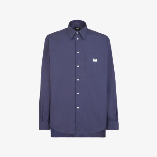 [Fendi] 펜디 Dark blue poplin shirt FS1285ARXOF04V6