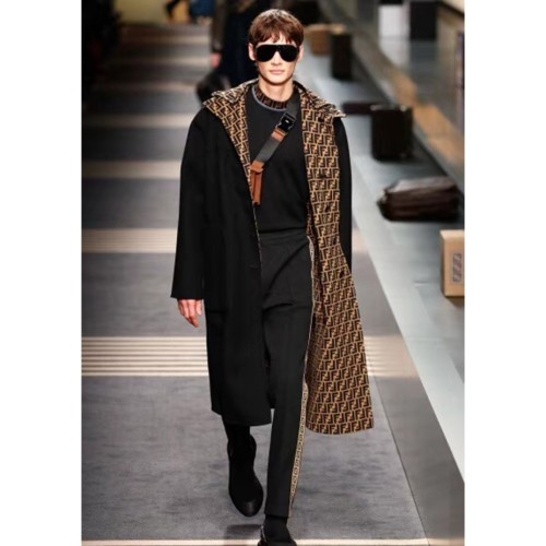[Fendi] 펜디 캐시미어 양면 후드 코트 19102933