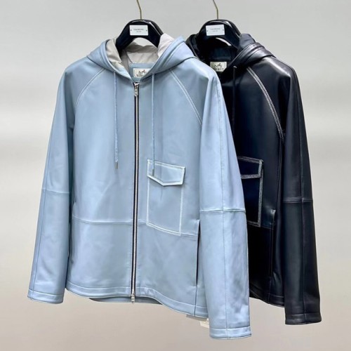 [Hermes] 에르메스 램스킨 후드 자켓 22103137