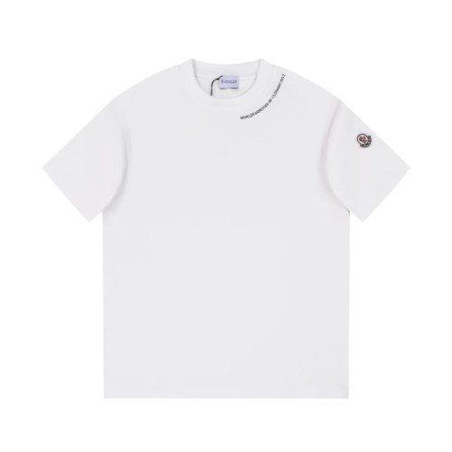 [Moncler] 몽클레어 로고 티셔츠 화이트 Logo Accent T-Shirt White J10918C000448390T034