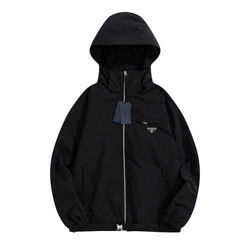 [Prada] 프라다 남/여 삼각 로고 후드 테크니컬 자켓 22092236