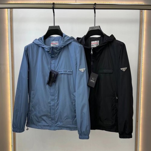 [Prada] 프라다 로고 나이론 윈드 브레이커 22040141