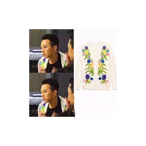 [Saint Laurent] Embroidery Cardigan 161013-15