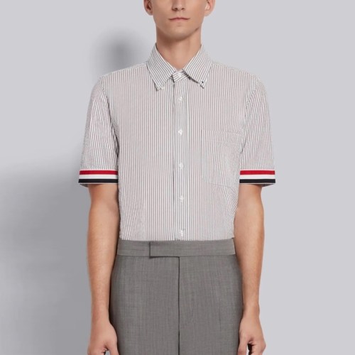 [Thom Browne] 톰브라운 남/여 핀코드 암밴드 숏 슬리브 셔츠 MWS252A06272035