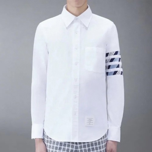 [Thom Browne] 톰브라운 코튼 4-바 셔츠 MWL374C-F0572-460