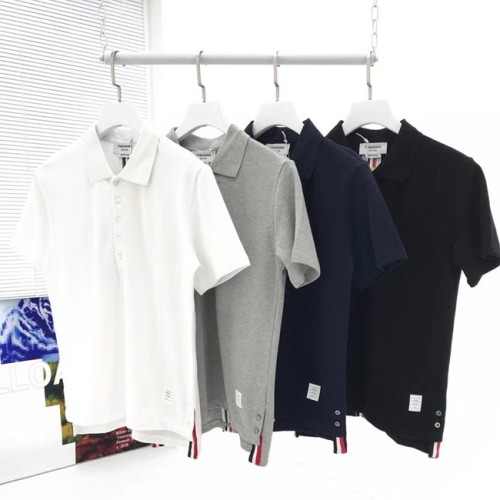 [Thom Browne] 톰브라운 남/여 하프 카라 티셔츠 21030333