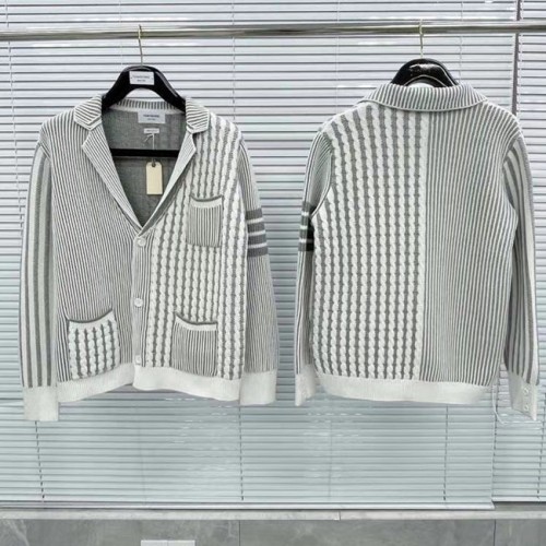 [Thom Browne] 톰브라운 남/여 자카드 니트 가디건 21010639
