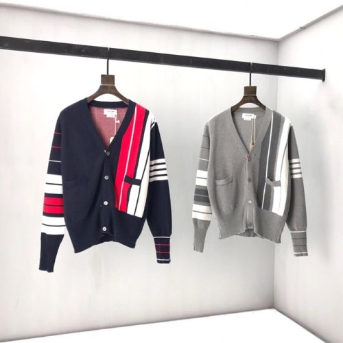 [Thom Browne] 톰브라운 남/여 배색 양모 가디건 20100537