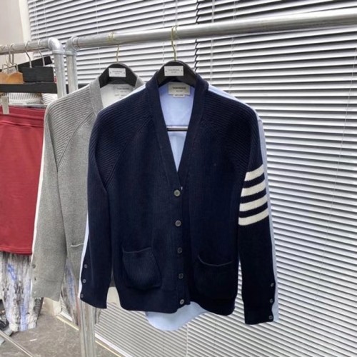 [Thom Browne] 톰브라운 셔츠배색 니트 가디건 20092431