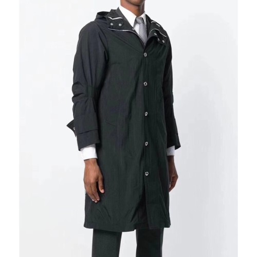 [Thom Browne] 톰브라운 후드 롱 트렌치코트 19081332