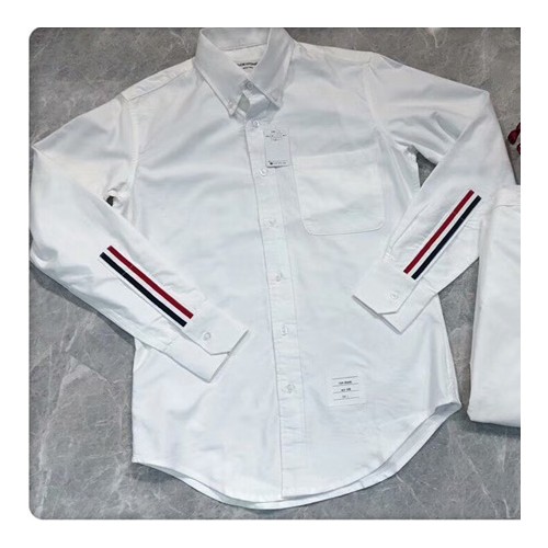 [Thom Browne] 톰브라운 남녀공용 배색 셔츠 19030836