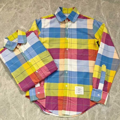 [Thom Browne] 톰브라운 남녀공용 체크 셔츠 19030833