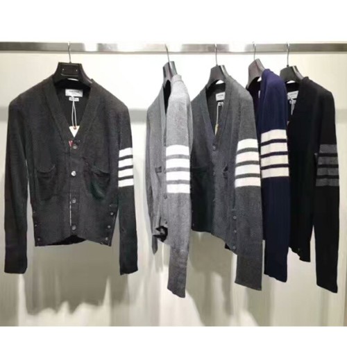 [Thom Browne] 톰브라운 남녀공용 캐시미어 가디건 18080930