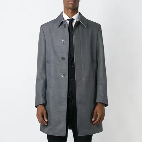 [Thom Browne] 톰브라운 하운드투스 글렌체크 믹스 롱코트