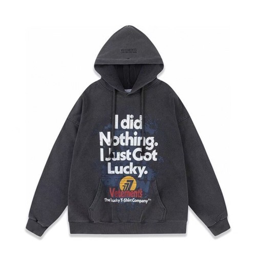 [Vetements] 베트멍 남/여 I Just Got Lucky Hoodie Grey