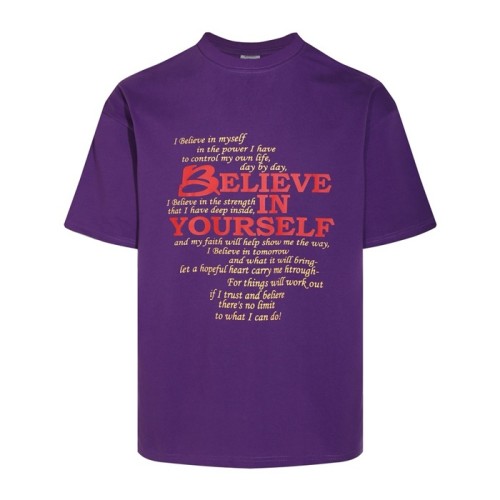 [Vetements] 베트멍 남/여 'Believe In Yourself' T-Shirt 241669M213034