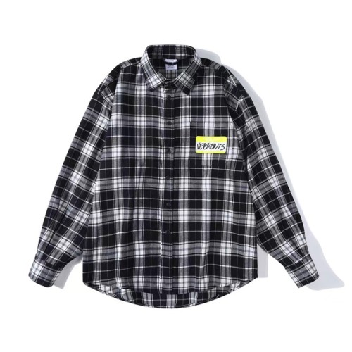 [Vetements] 베트멍 남/여 체크 양모 오버핏 셔츠 23040739