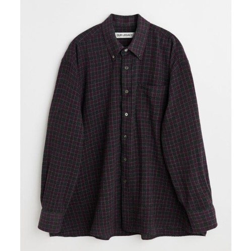 [OUR LEGACY] 아워 레가시 BORROWED BD 체크 셔츠 1670488 M4242BSCR SOPHOMORE CHECK RURAL WOOL