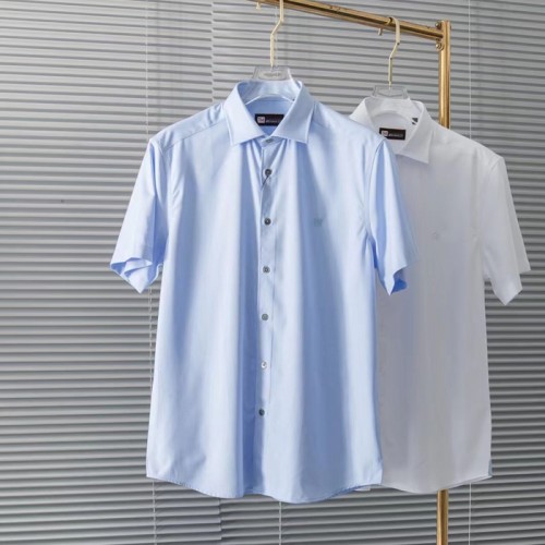 [Zegna] 에르메네질도 제냐 자수 로고 하프 셔츠 23070532
