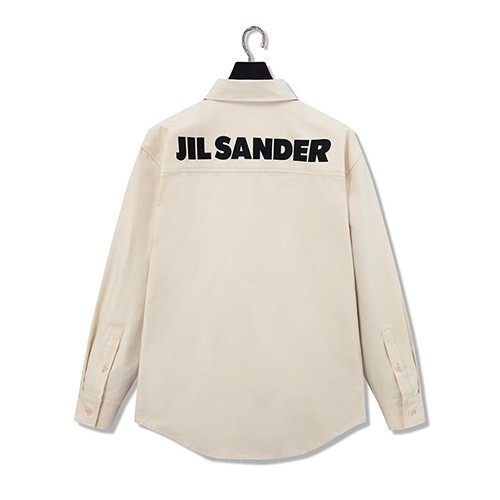 [Jil Sander] 질 샌더 남/여 백 로고 프린트 오버 셔츠 22103158