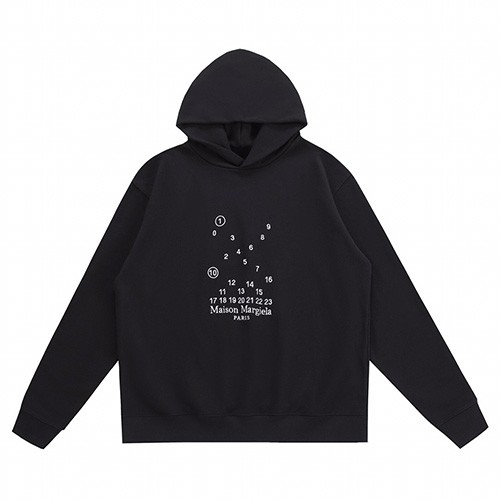 [Maison Margiela] 메종 마르지엘라 남/여 넘버링 로고 자수 후드 티셔츠 22103149