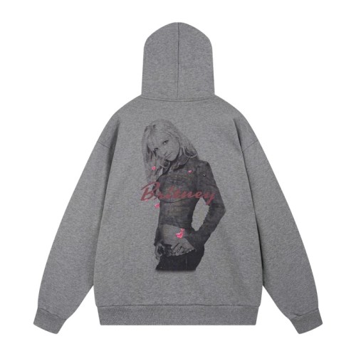 [Balenciaga] 발렌시아가 남/여 뮤직 | 브리트니 스피어스 시리즈 레귤러 핏 집업 후디 851236TTVJ51302