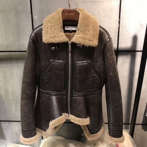 [Balenciaga] 발렌시아가 언발란스 컷팅 무스탕 18120937