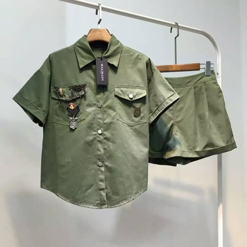 [Balmain] 발망 사파리 견장 투피스(3컬러)