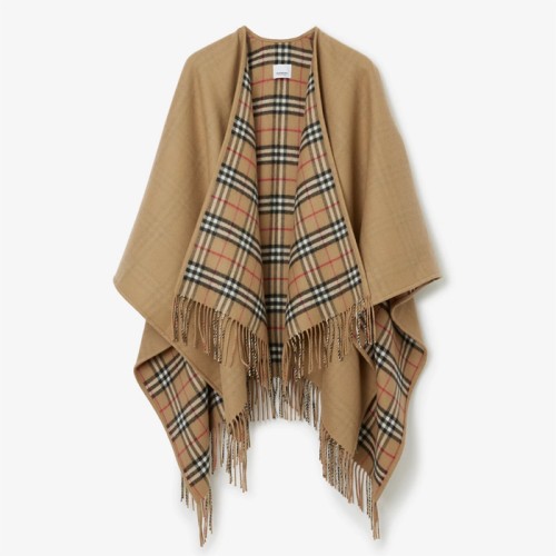 [Burberry] 버버리 리버시블 체크 울 케이프 80716731