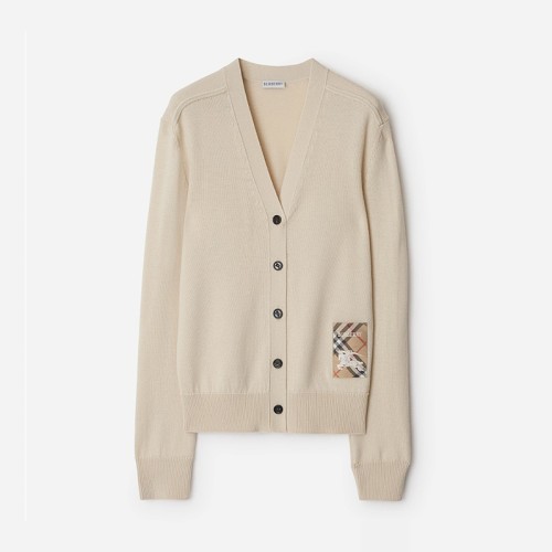 [Burberry] 버버리 체크 라벨 울 카디건 81026901