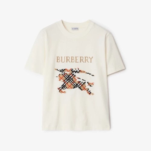 [Burberry] 버버리 크로스 스티치 EKD​ 코튼 티셔츠 81101161