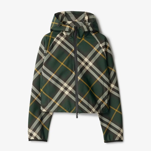 [Burberry] 버버리 체크 라이트 재킷 그린 80818891