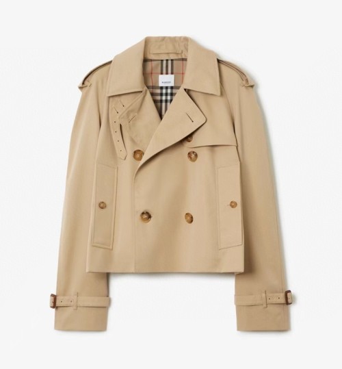[Burberry] 버버리 크롭 개버딘 트렌치 재킷 80710041