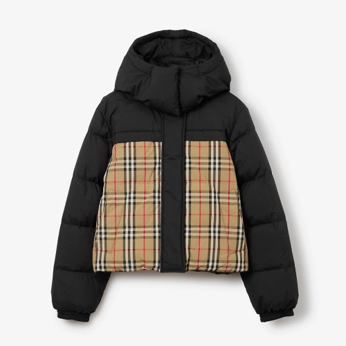 [Burberry] 버버리 크롭 리버시블 퍼퍼 재킷 크롭 리버시블 퍼퍼 재킷