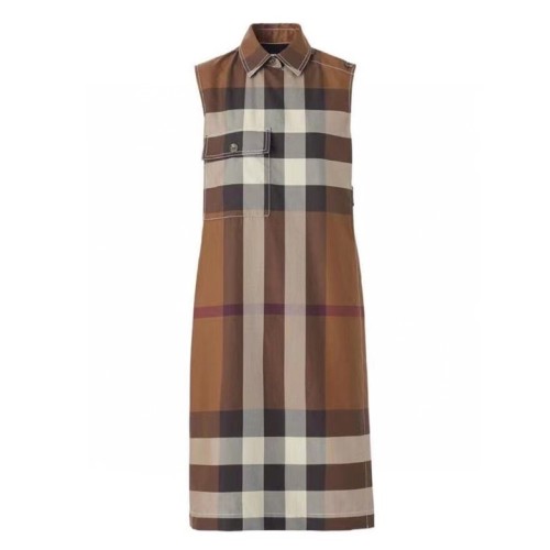 [Burberry] 버버리 포켓 코튼 빈티지 체크 드레스 23060442