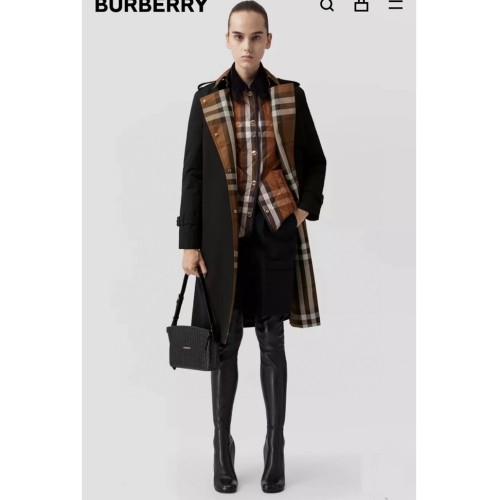 [Burberry] 버버리 뉴타입 체크넥 트렌치 코트 22101568