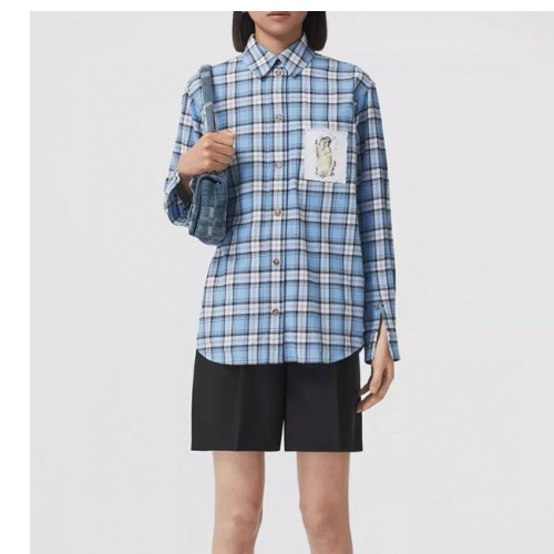 [Burberry] 버버리 포켓 체크 셔츠 22041136