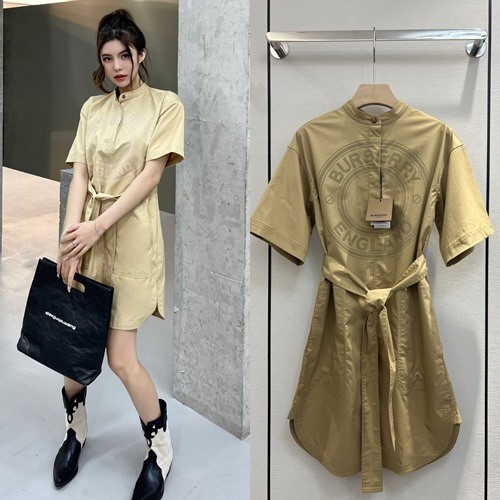 [Burberry] 버버리 로고 코튼 원피스 22030748