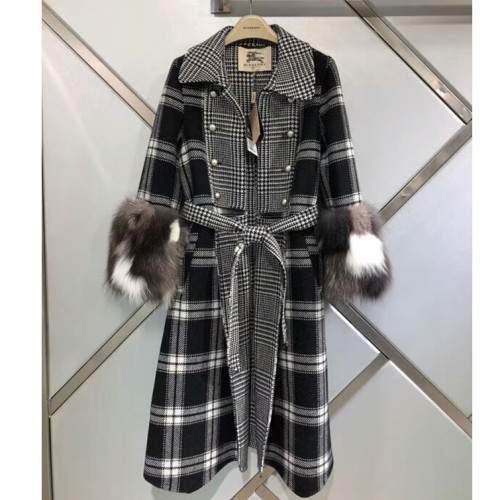 [Burberry] 버버리 폭스퍼 캐시미어 코트 18101631